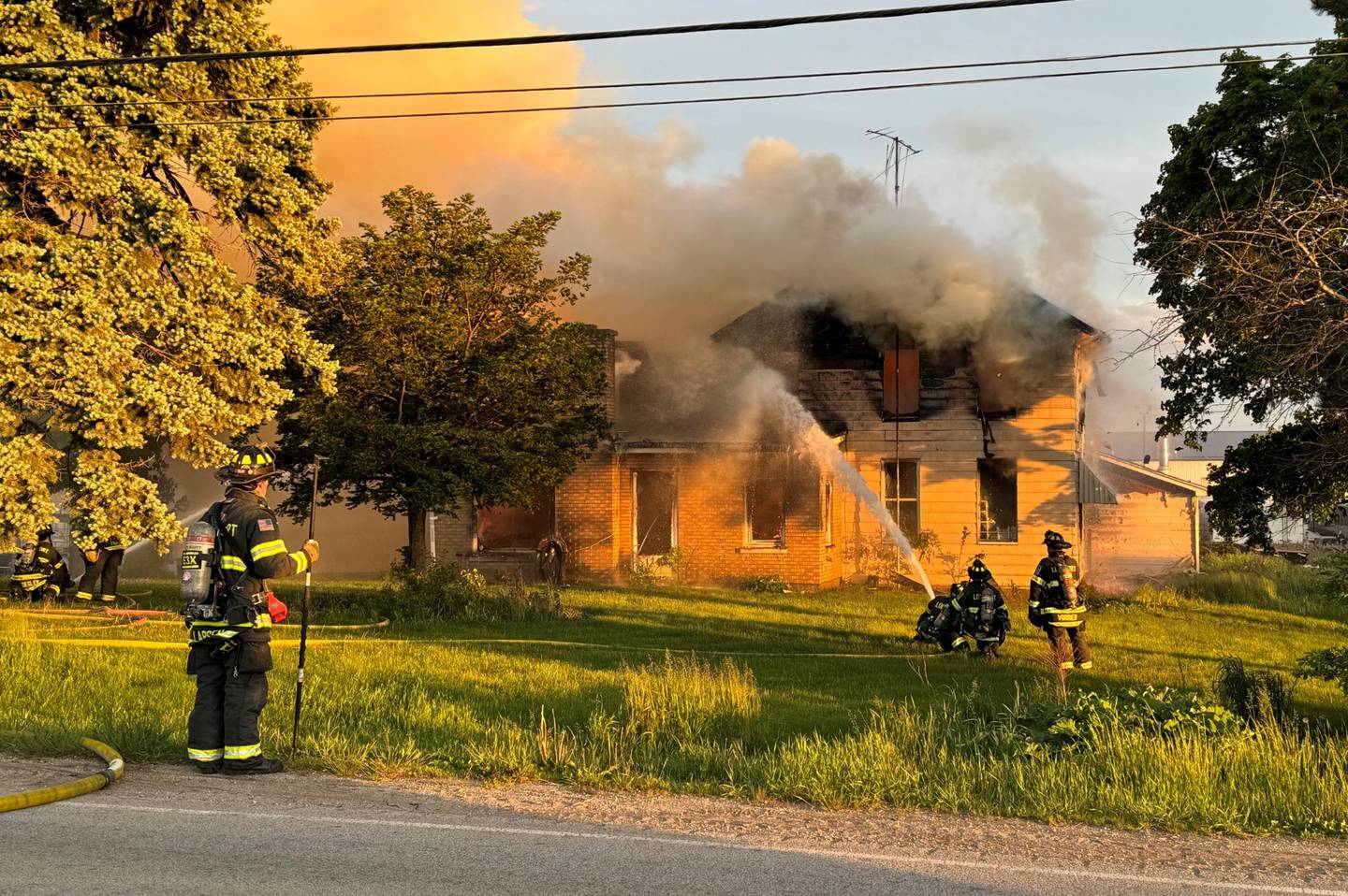 At 7:22 p.m. Friday, the Lockport Township Fire Protection District responded to a reported structure fire in the 1200 block of Caton Farm Road. The house was unoccupied at the time and no injuries were reported.