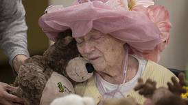 At Heritage Woods, residents hold a Teddy bear tea party