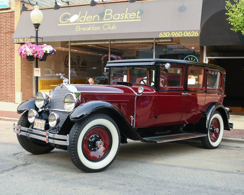 A 1929 Packard was just one of many new and old vehicles that were on display during a car show in Westmont held on Thursday June 15, 2023.