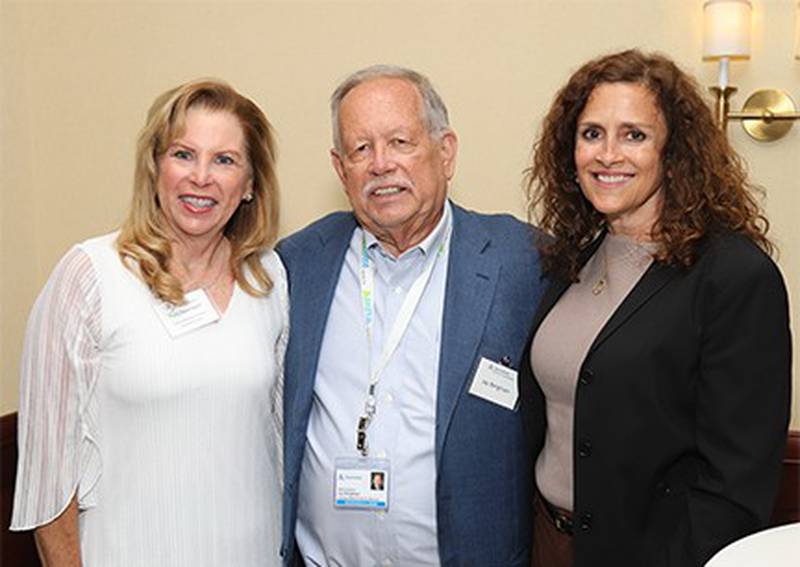 Ascension Saint Joseph – Joliet's "heart hospital within a hospital" was dedicated as the Jay and Lori Bergman Heart Hospital on July 9. Pictured, from left. are Polly Davenport, Ascension Illinois, market CEO; Jay Bergman; and Melanie Furlan, Ascension Illinois chief philanthropy officer.