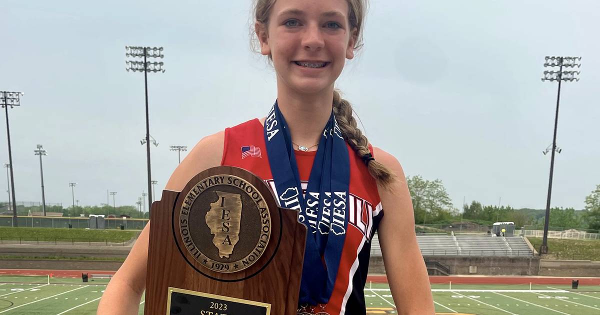 Holy Family’s Aubrey Duttlinger wins three IESA state track and field