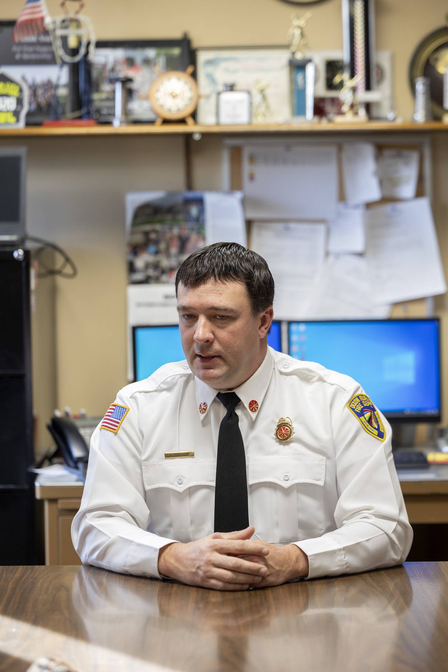 Dustin Dahlstrom has been named new Dixon Rural Fire Chief.