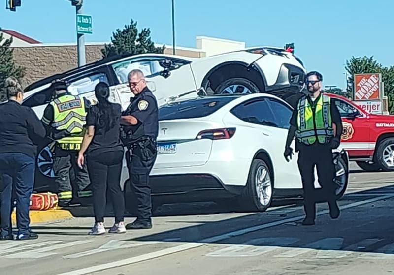 One person was taken to Northwestern Medicine McHenry Hospital with minor injuries following a morning crash on Route 31 at Blake Boulevard in McHenry.