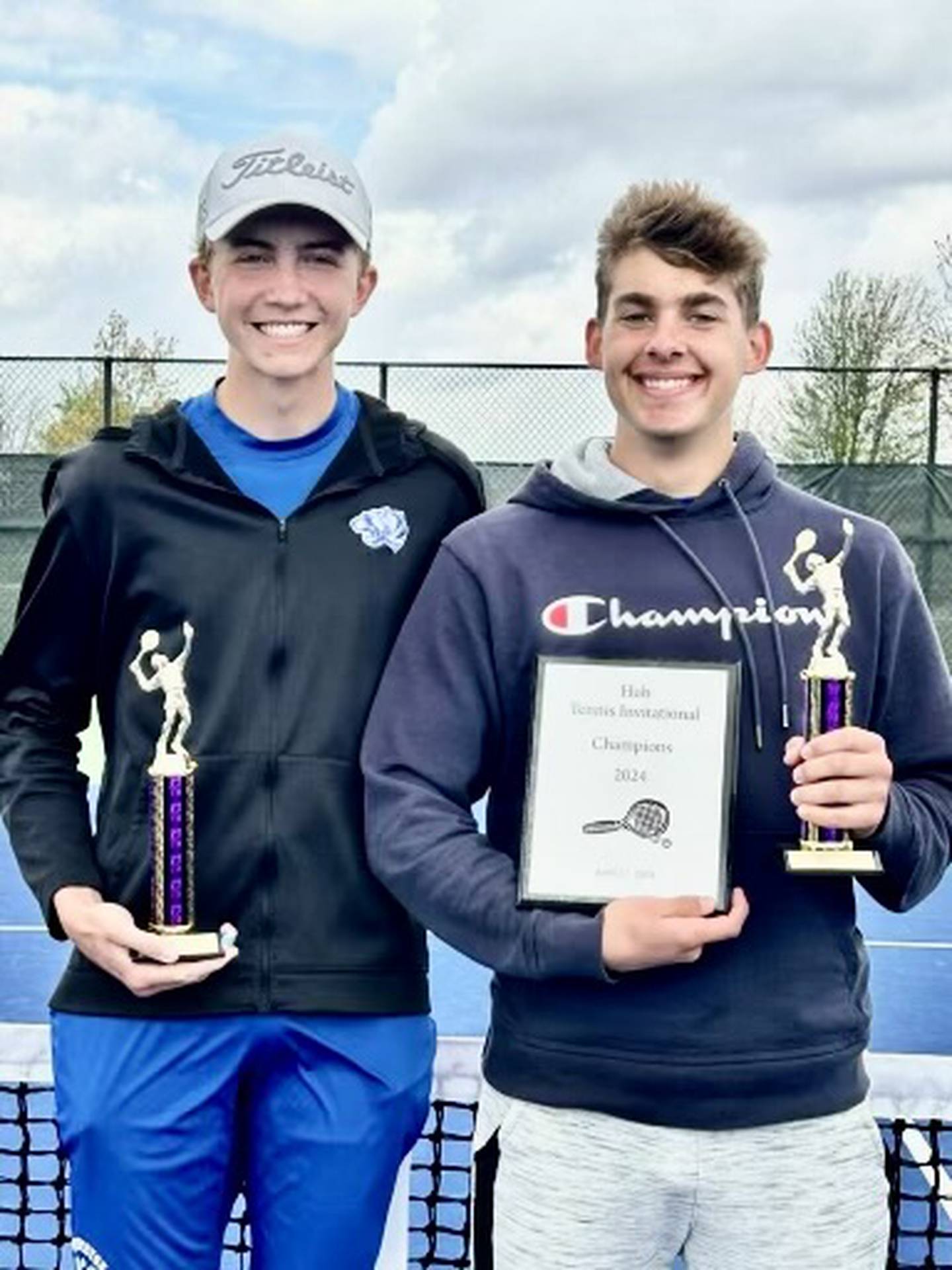 Jackson mason (left) and Asa Gartin went 24-1 at No. 2 doubles for the Tigers this season.