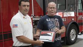 Photos: Dixon Rural fire chief thanked for saving life