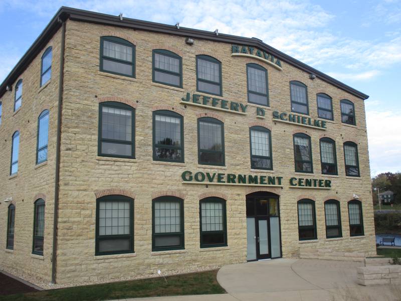 The Batavia Government Center building once housed the Appleton Company windmill factory and later was the site for the design and production of components for the 1969 Moon landing.