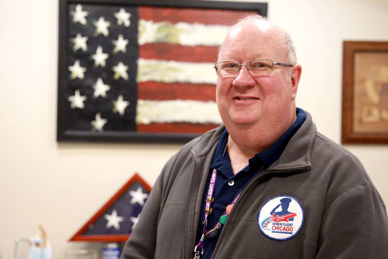 Dan Harrington, executive director of Oak Trace senior living in Downers Grove, works significantly with Honor Flight, which offers a full day of traveling to Washington D.C. with veterans to visit war memorials. Harrington has participated in more than 30 flights.
