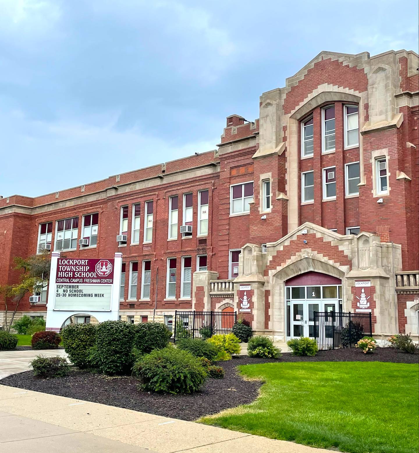 Lockport Township High School District 205 Central campus in Lockport, Sept. 19, 2023.  The campus serves as a freshmen center.