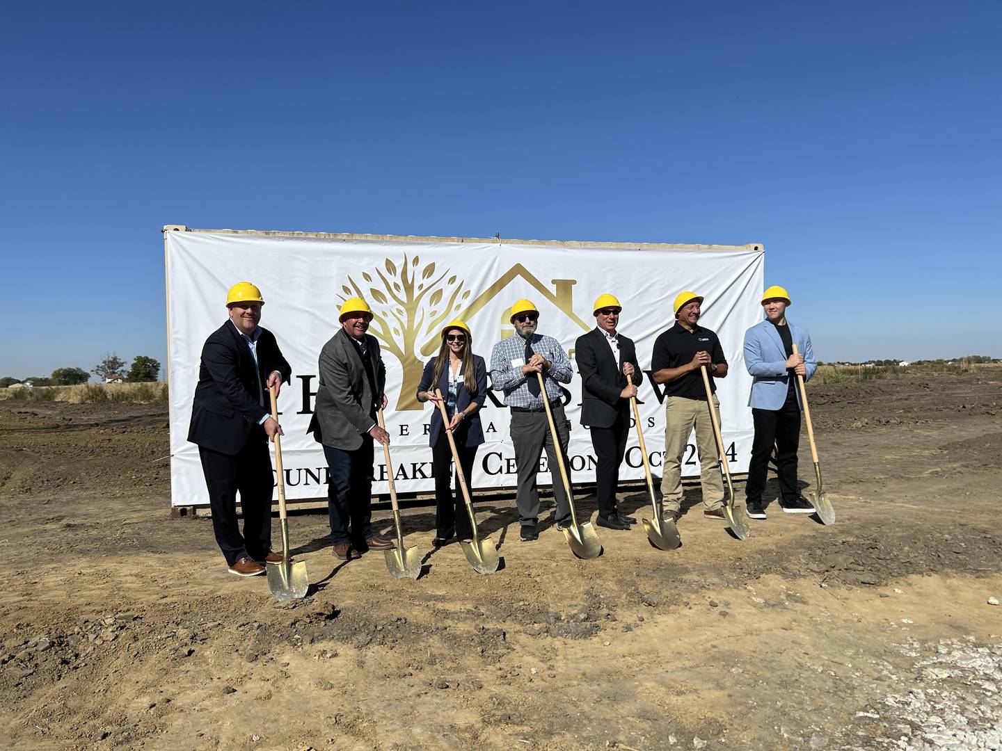 A groundbreaking took place Oct. 10 for The Preserve at Heritage Woods, part of a multi-phase project creating a continuing care retirement community in Minooka.