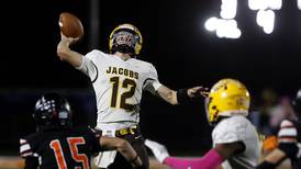 Jacobs showcases offensive versatility, defeats McHenry to clinch 4th straight playoff berth