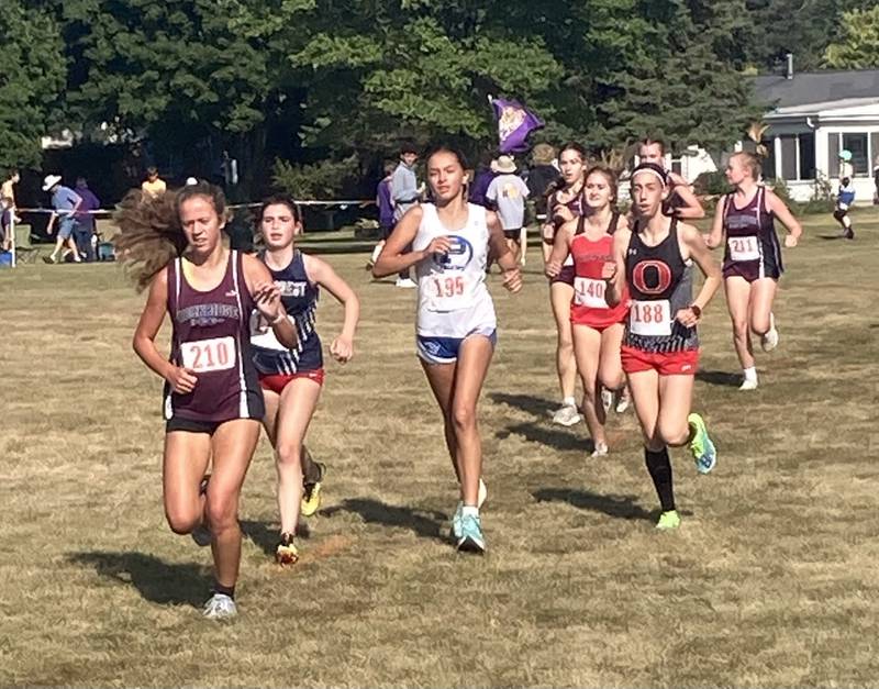 Princeton Alexandra Waca (195) runs in Saturday's Gary Coates Invitational at Zearing Park.