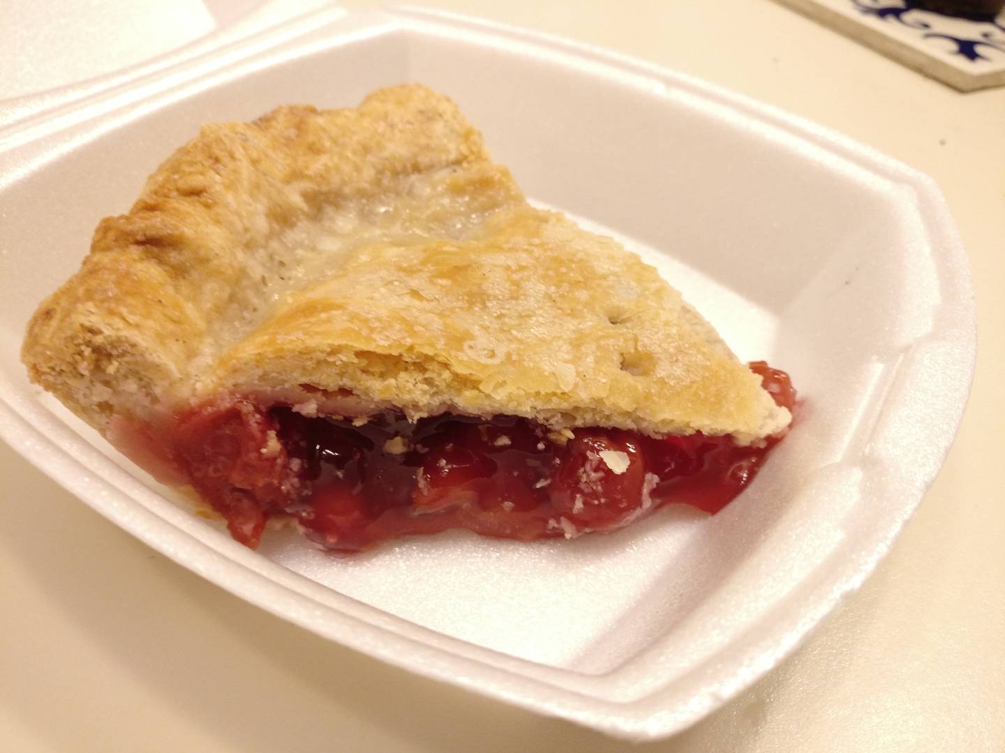 Homemade cherry pie at Harner's Bakery & Restaurant in North Aurora.