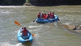 Riding the white water in the Vermilion River