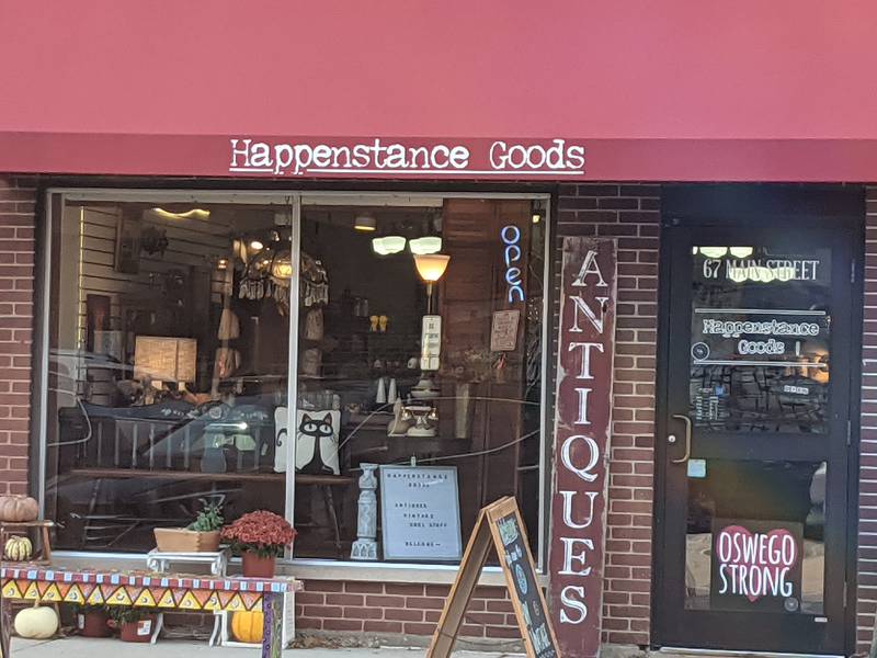 Happenstance Goods is located at 67 Main St. in downtown Oswego.