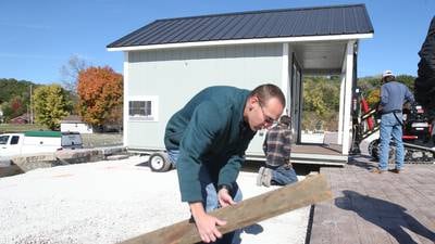 Portable retail stalls arrive in Utica, plaza is ‘getting there,’ mayor says