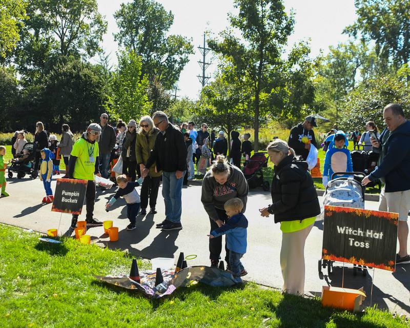 carnival games were enjoyed by many who attended the Family Fall Fest held at Wild Meadows Trace Park in Elmhurst on Saturday Oct. 7, 2023.