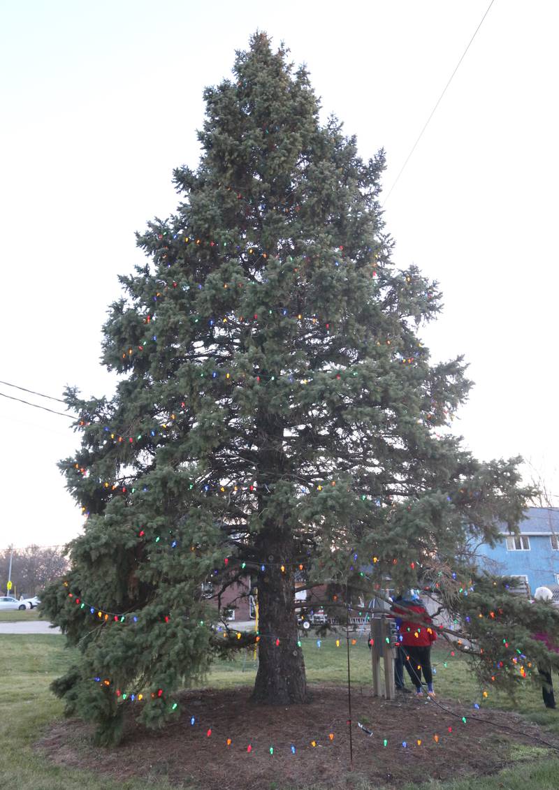 The Tree of Hope is lit on Wednesday, Dec. 13, 2023 at Horizon House in Peru. Over 75 percent of donations for this year have been met. An additional $12,640 is needed to reach the $60,000 goal. To donate to the Tree of Hope you can mail or drop off donations at Horizon House main office located at 2000 Plank Road in Peru.