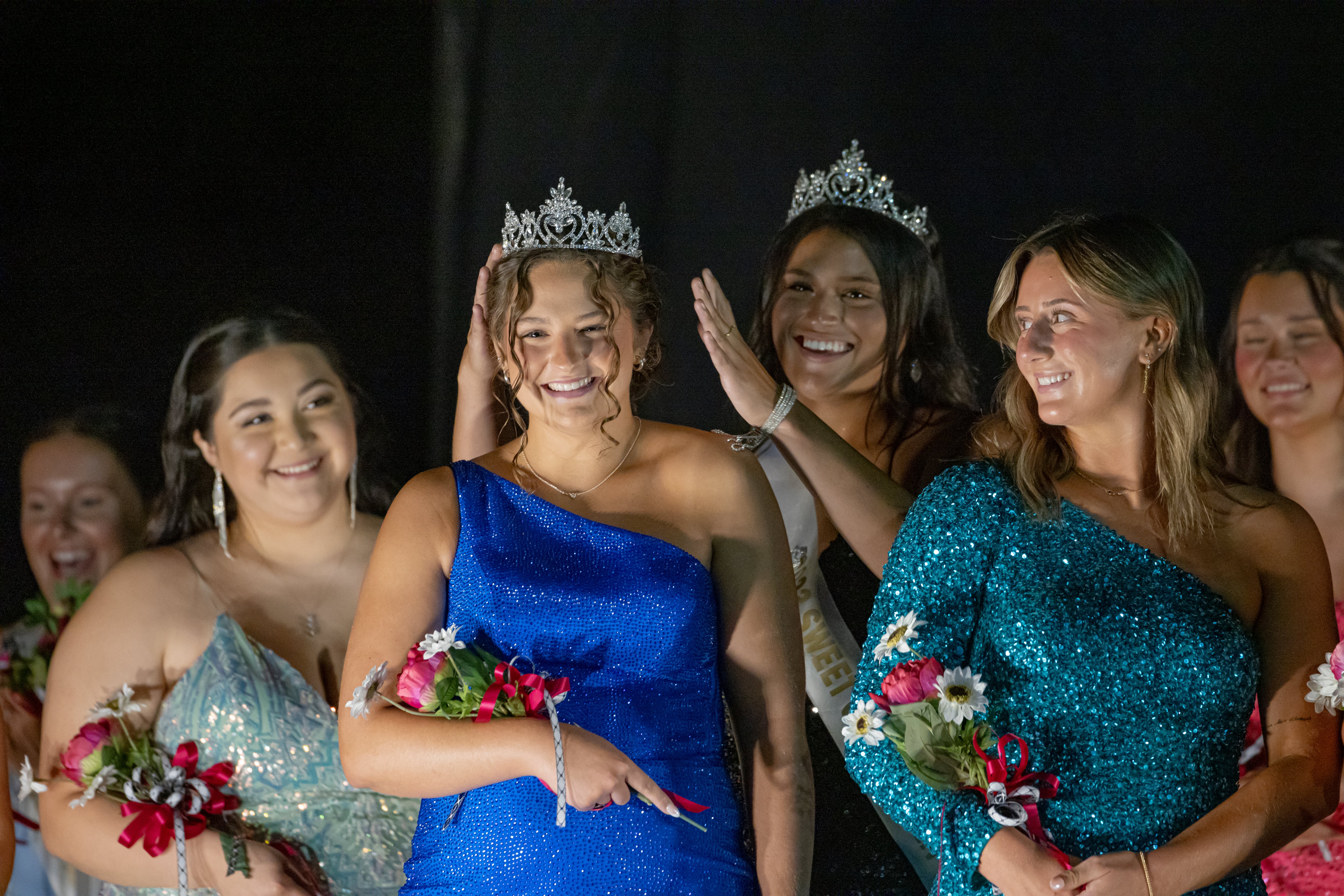 2013 Mendota Sweet Corn Festival Queen Naitzy Garcia crowns Madelyn Becker as the 2024 Queen on August 9, 2024.