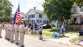 Mendota veterans salute World War II survivor of Franklin Grove turning 100