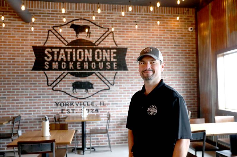 Justin Hudetz is a co-owner of Station One Smokehouse, which recently opened at 524 E. Kendall Dr. in Yorkville.