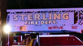 Sterling fire crews battle late-night blaze
