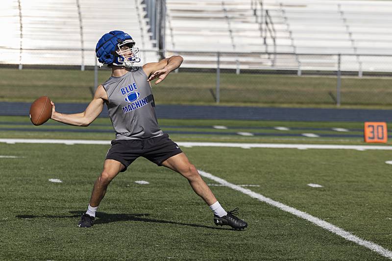 Newman football works against Dixon during 7 on 7 drills Thursday, July 20, 2023 at Sterling High School.