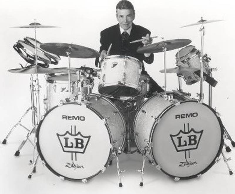 Louie Bellson playing the drums.
