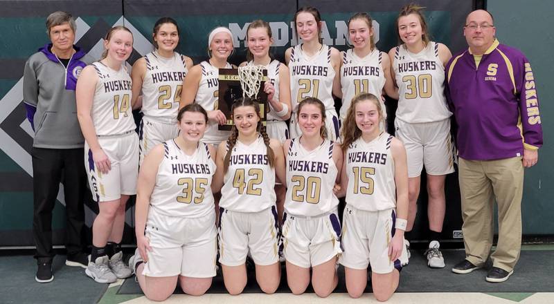 The Serena Huskers defeated Marquette, 45-30, to win the Midland 1A Regional in rural Varna on Friday night.