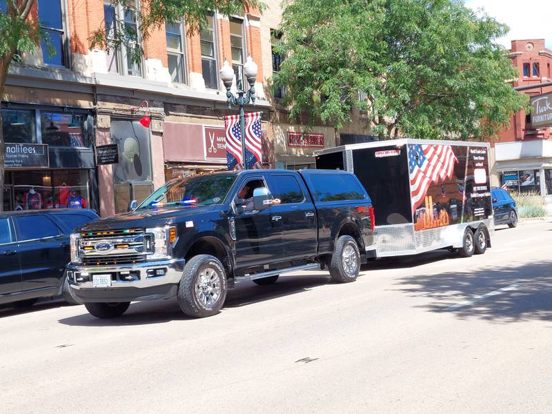 The We the People Traveling Exhibit made its way through downtown Ottawa on Monday, July 1, 2024, with a procession led by the Illinois State Patriot Guard and area first responders.