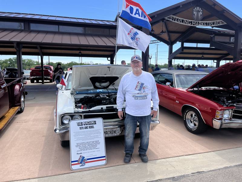 David Hutchison and "The Machine," a 1970 American Motors Corporation Rebel, won a Top 40 award during Sterling's 11th annual car show on Sunday, May 5.