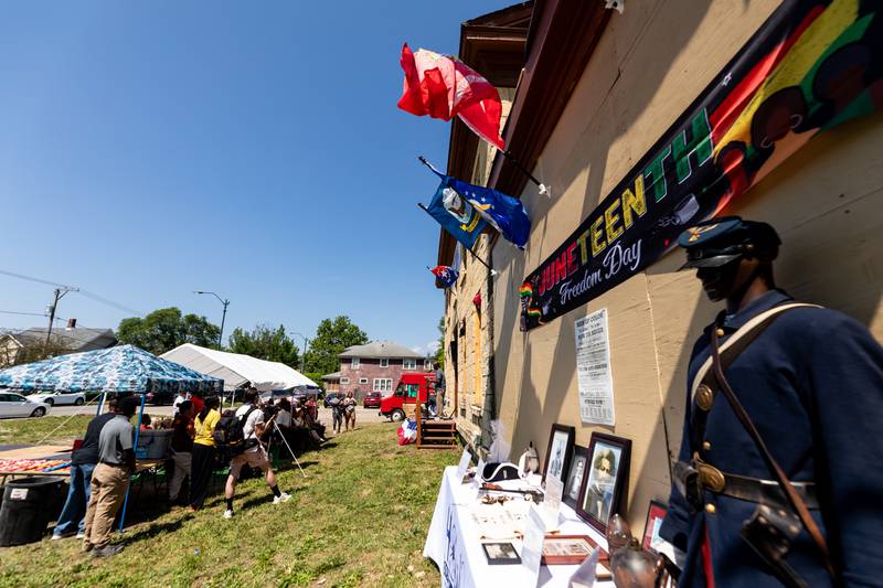 History on Wheels hosts a groundbreaking ceremony and Juneteenth celebration at the African Descendants Military and Historical Museum in Joliet on June 19, 2024.