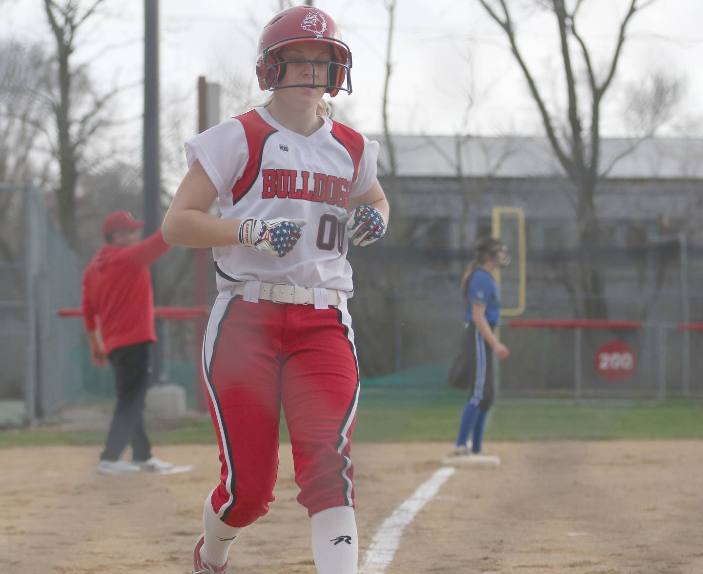 Streator's Lily Kupex scores a run against Peotone on Tuesday, April 4, 2023 in Streator.