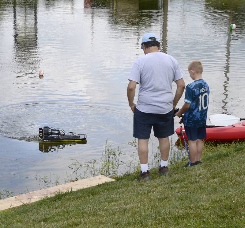 Radio controlled boats were sampled by many moving around the Illinois and Michigan Canal Saturday, July 8, 2023, in Ottawa during Canal Day celebrating the 175th anniversary of the canal opening.