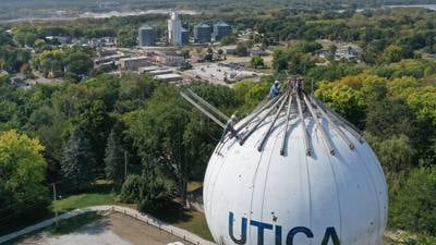 Photos: Utica water tower to get new paint job