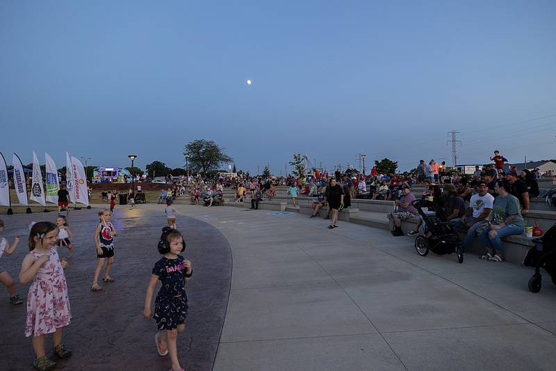 RB&W Park in Rock Falls was filled with revelers listening to music and waiting for the Sterling-Rock Falls Jaycees fireworks show to begin Friday, June 30, 2023.