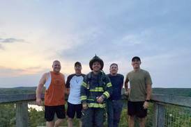 Dixon firefighter, four friends finish 9/11 memorial stair climb to honor ‘everyday heroes’