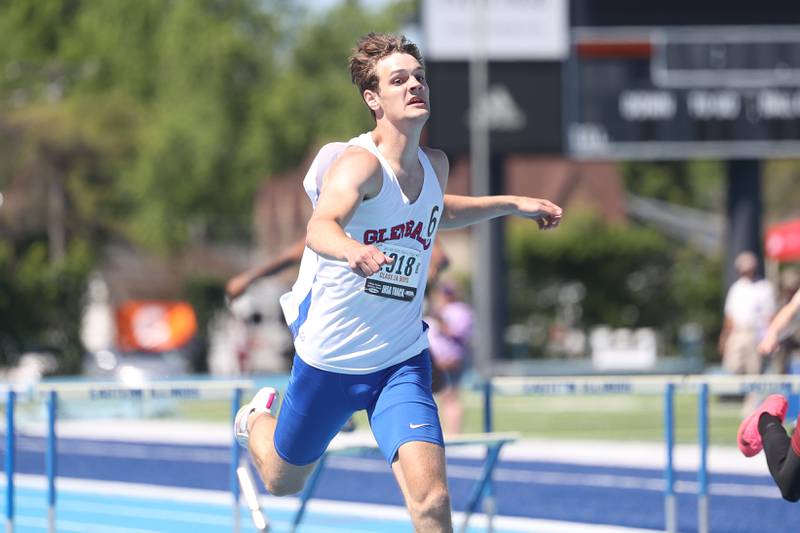 Glenbard South’s Harper Bryan takes 2nd place finish in the Class 2A 300m Hurdles State Championship on Saturday, May 25, 2024 in Charleston.