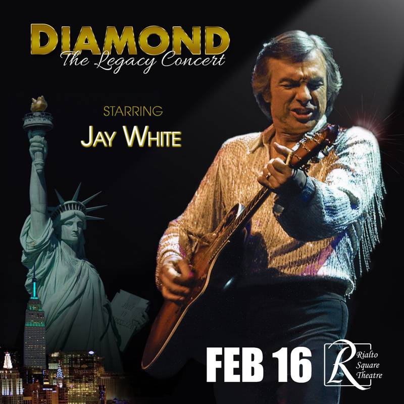 Jay White will perform in "Diamond: The Legacy Concert" Feb. 16, 2024 at Rialto Square Theatre in Joliet.