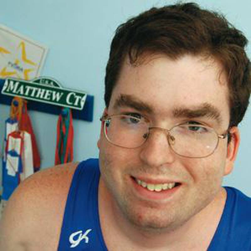 Matt Wechter, 18, of Geneva, recently participated in the state-wide games of the Special Olympics and won seven medals in his age division. (Rob Winner photo)