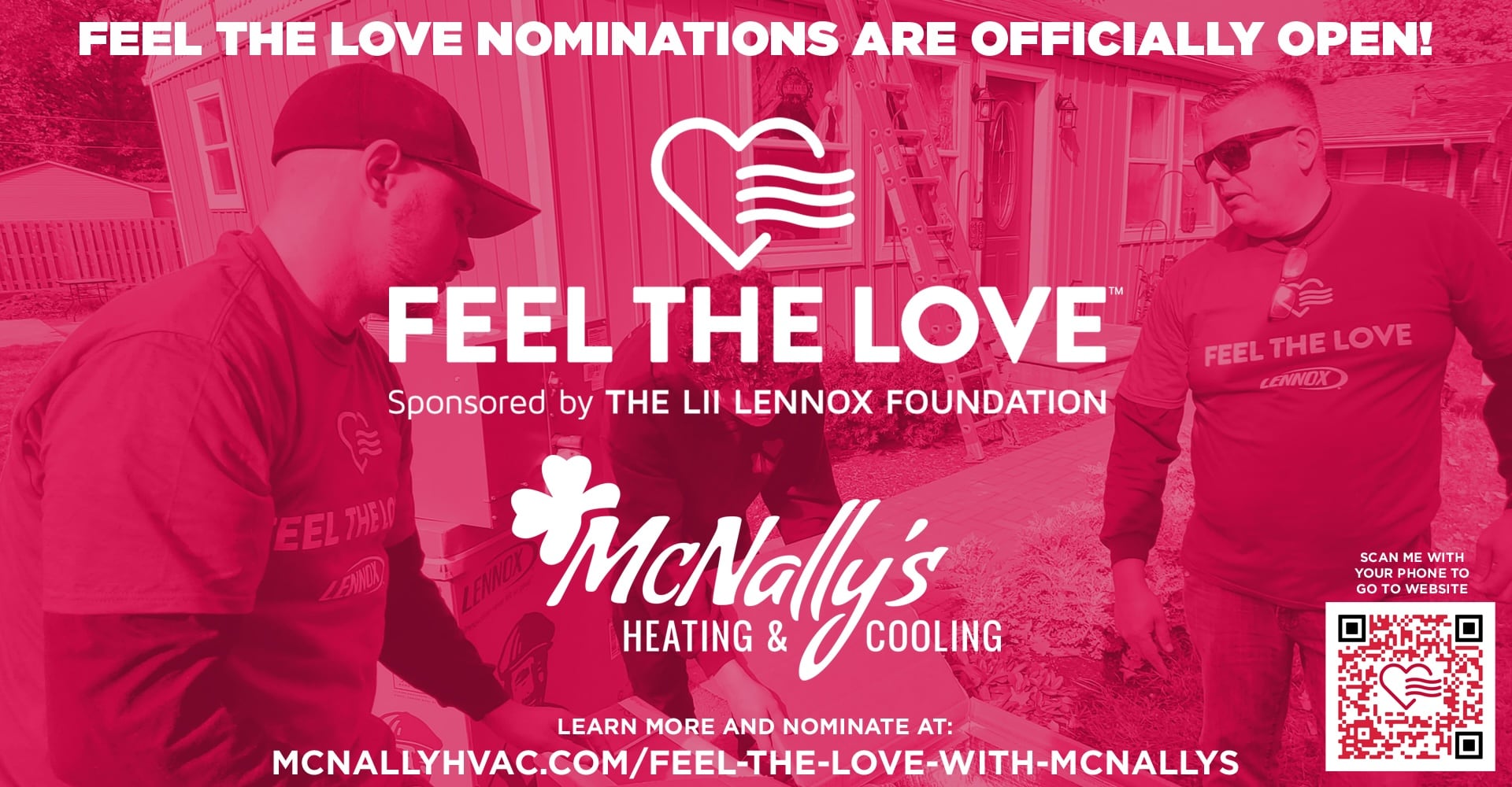 McNally’s Heating and Cooling will participate in Lennox’s annual Feel the Love program, where they will provide a community member or family in need with a free home comfort system. Nominations are being accepted now through Aug. 31, 2024.