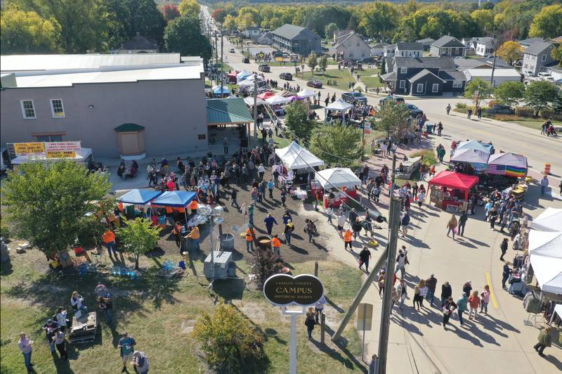 A large crowd attends the 52nd annual Burgoo festival on Sunday, Oct. 9, 2022 in Utica.