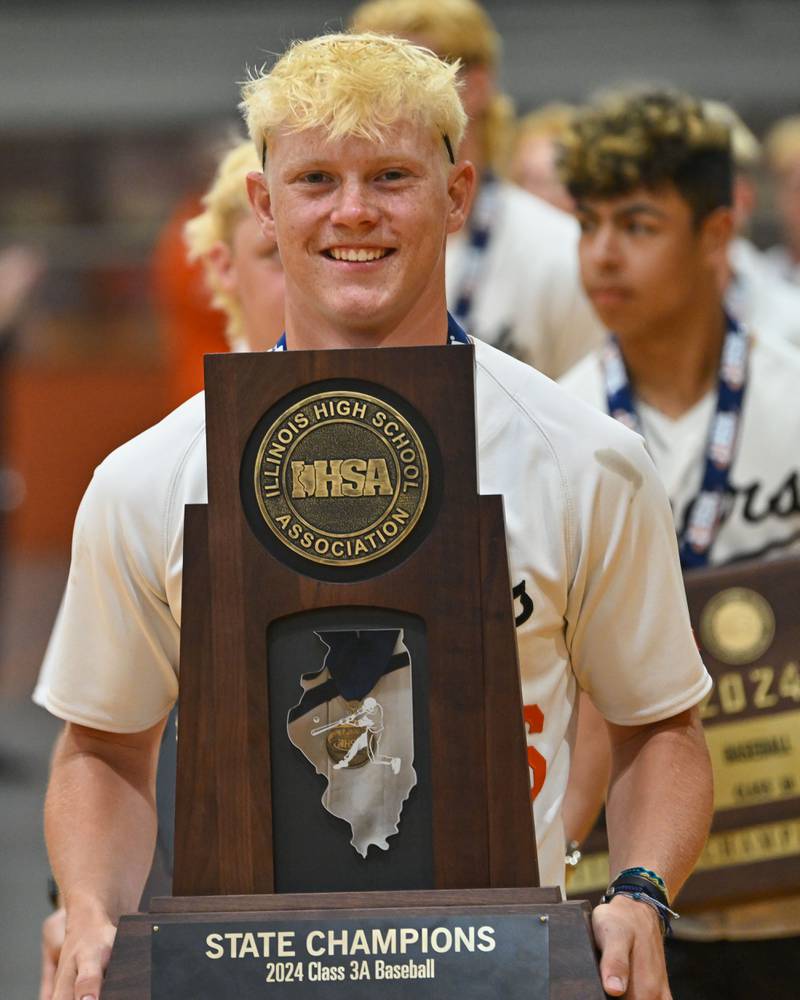 Crystal Lake Central Baseball 3A Championship celebration at Crystal Lake Central High School on Sunday, June 9, 2024 in Crystal Lake.