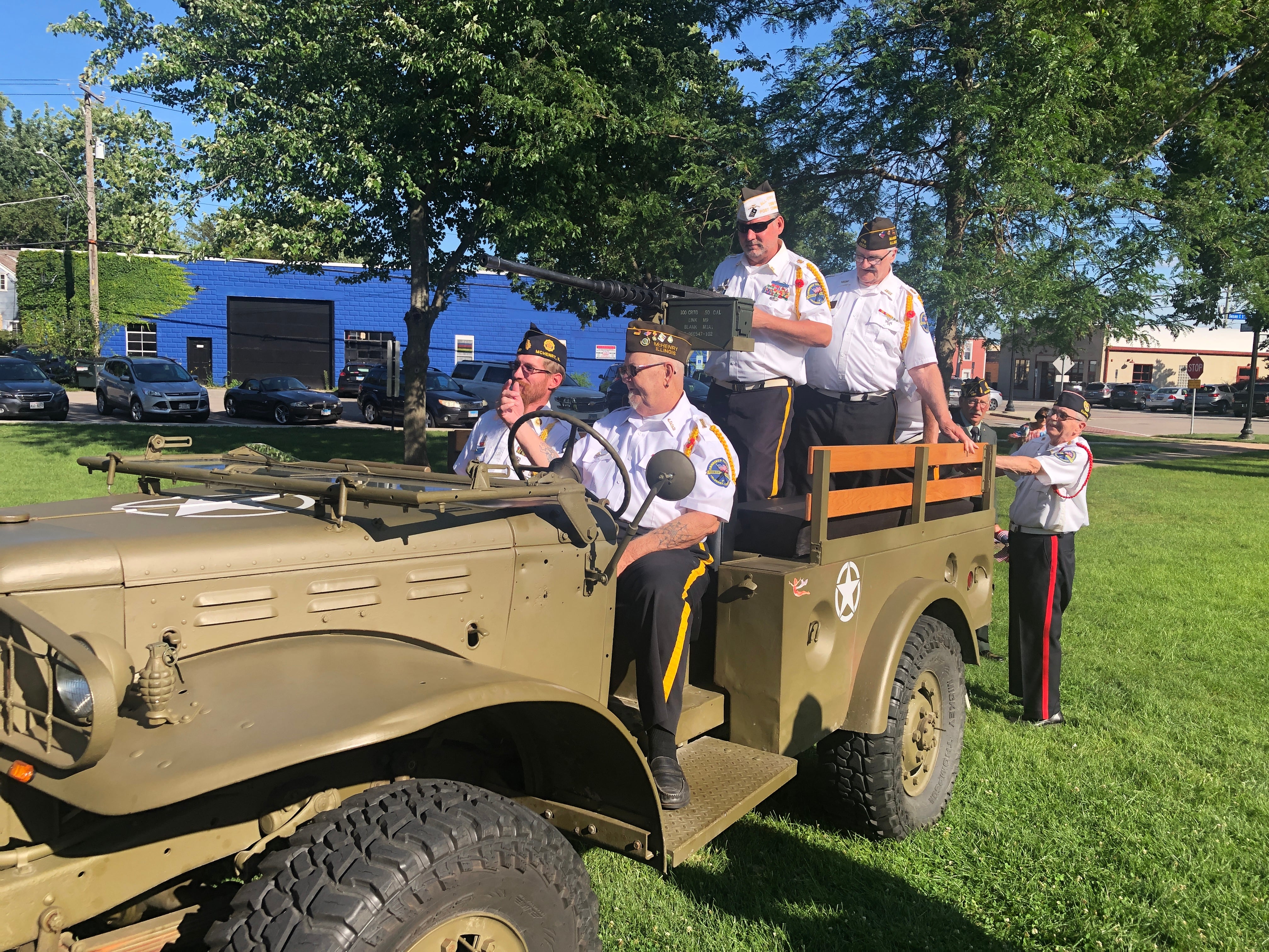 A vintage army Jeep was among the highlights  Sunday, Aug. 11, 2024, at McHenry's Veteran's Park as part of the annual Keep the Spirit of '45 Alive event honoring World War II and Korean War veterans.