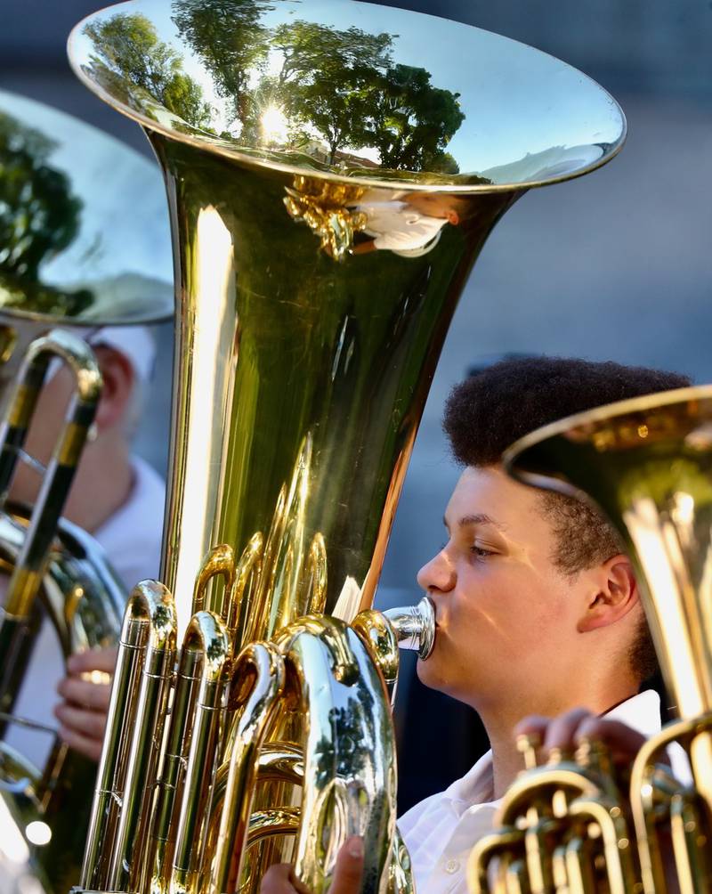 Princeton's Community Band performed Sunday at Soldiers and Sailors Park in Princeton.