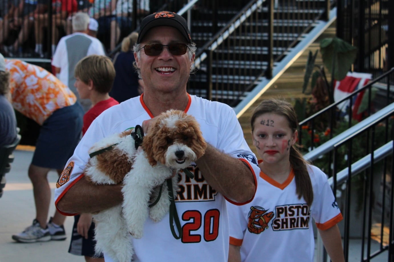 Illinois Valley Pistol Shrimp fans pose for picture on Thursday, Aug. 1, 2024, during the team's first playoff game at Schweickert Stadium at Veterans Park in Peru.