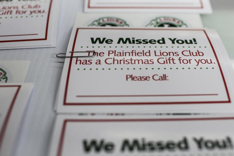 Plainfield Lions will deliver gift certificates to 159 families on Saturday