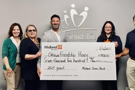 Midland States Bank donates $7,500 to Ottawa Friendship House