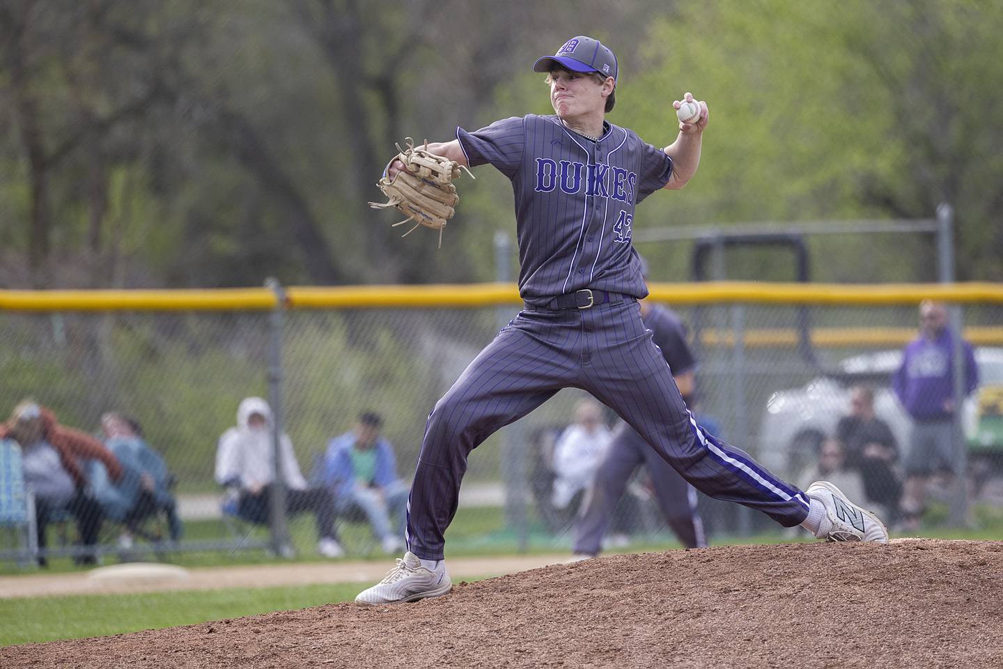 Dixon’s Max Clark fires a pitch against Rock Falls Monday, April 22, 2024 in Dixon.