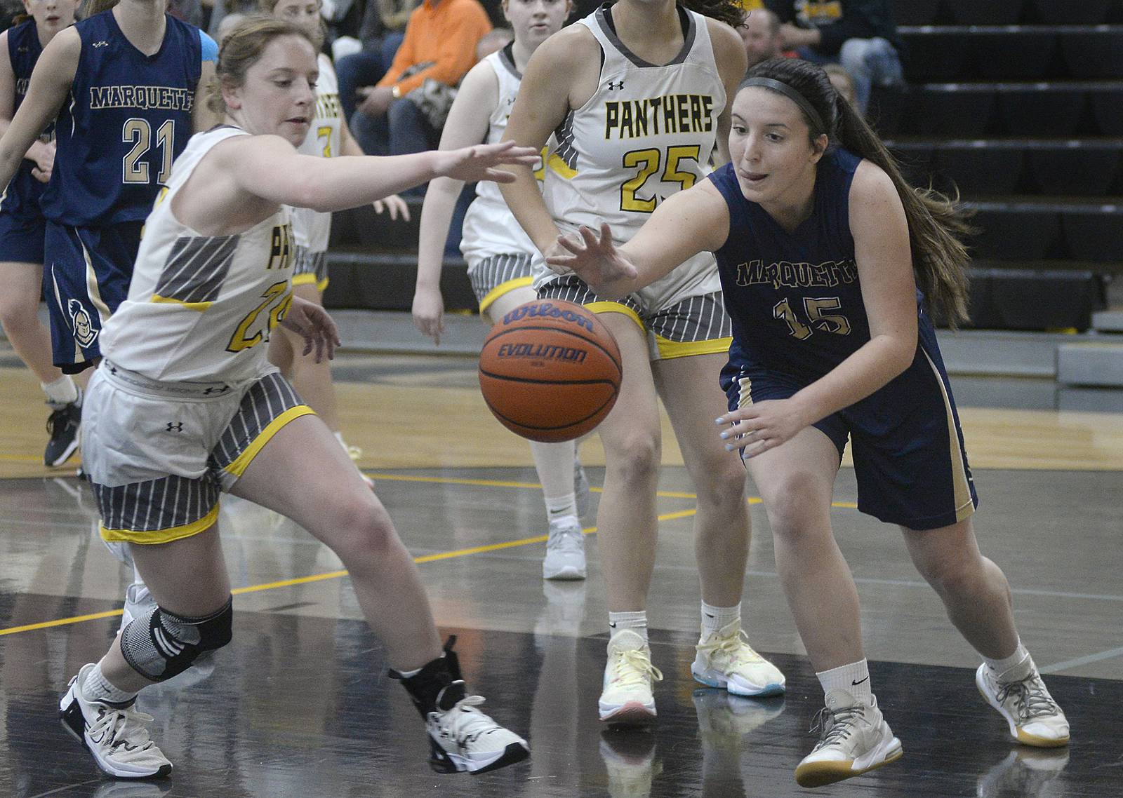 Girls basketball Putnam County’s parade to foul line upends Marquette