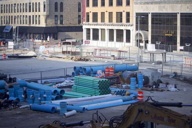 A construction zone seen on Saturday, Sept. 13, 2024, near Chicago Street in Joliet.